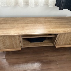 テレビボード テレビ台  無垢 フラップ扉 北欧風の画像