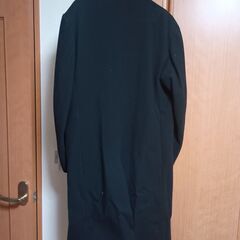 シンプルな黒のロングコート フリーサイズの画像