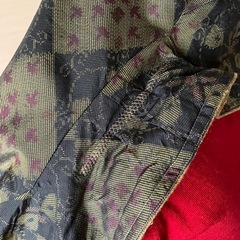 正絹紬とウール混生地のリバーシブルジャケットの画像