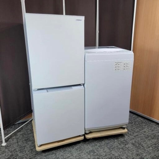 SHARP冷蔵庫(つけかえどっちもドア)ニトリ洗濯機(2022年製)