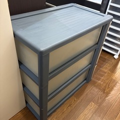 【押入れ収納ケース 3段】【在庫2点】クリーニング済み【管理番号11910】町の画像
