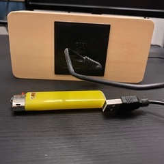 デジタル置時計（木目調・温度湿度表示）の画像