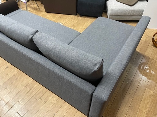 IKEA　L字ソファー 座面下収納あり ベッドに変形可 グレー 中古