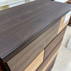 ★リユースのサカイ高崎店★TJ13112 (株)ニトリ チェスト 茶系 H136.5×D43×W80 クリーニング済みの画像