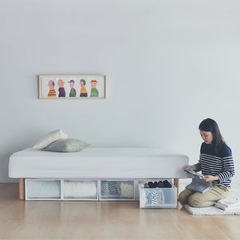 【無印良品】【シングルベッド】の画像