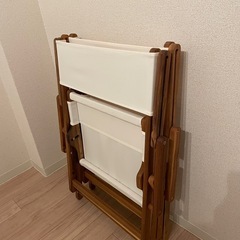 ビーチチェア アウトドアチェア 
2脚  の画像