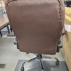 ハイバックチェア PVC ブラウン【現状渡し】カグマニアの画像