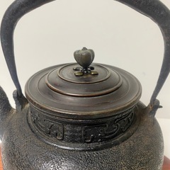 鉄瓶　金龍堂造　骨董品　レアの画像