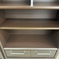 ★リユースのサカイ高崎店★TJ13113 (株)ニトリ 本棚 ダークブラウン H185.5×D34×W87.5 クリーニング済みの画像