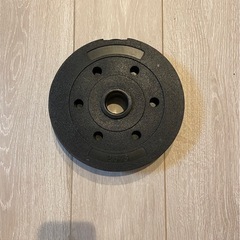 2.5kgの円形プラスチック製ダンベルプレート　2枚の画像