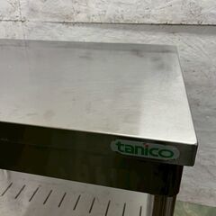 tanico タニコー ステンレス製 作業台 W840×D600×H840 厨房 厨房機器 店舗 店舗用品 ステンレス作業台 コンロ台 中段あり Y2334の画像