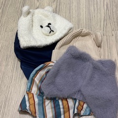 ベビー帽子セット(猫耳くま耳など)の画像