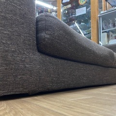 2Pソファ ローソファ ブラウン 使用感あり 中古の画像