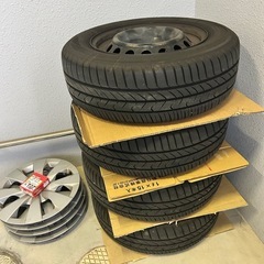 タイヤ4本★中古品鉄ホイール付きの画像