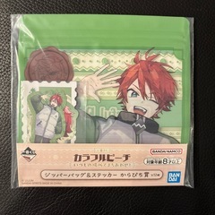 カラフルピーチ一番くじ　じゃぱぱ　アクリルスタンド＋ジッパーバッグ&ステッカーの画像