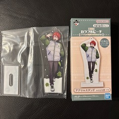 カラフルピーチ一番くじ　じゃぱぱ　アクリルスタンド＋ジッパーバッグ&ステッカーの画像