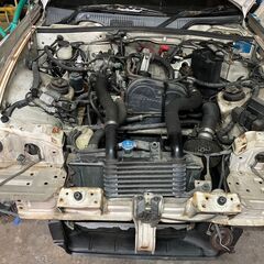 カプチーノ部品取り 事故車 F6A エンジン不動 書類あり 欠品部品あり の画像