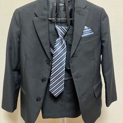キッズ ストライプ スーツセット 120cmの画像