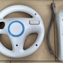Wii U　ハンドル / リモコン / センサーバー セットの画像