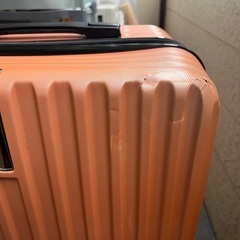 無料　オレンジ キャリーケース 凹みありの画像