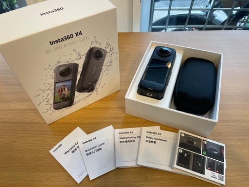 未使用品‼️【Insta360 X4】【アクションカメラ】【バッテリーとセルフィースティック付き】【管理番号11910】町