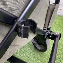 折りたたみ式キャリーワゴン アウトドアワゴン カーキの画像