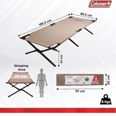 【使用一度のみ】
Coleman Trailhead II Cot トレイルヘッドII 折りたたみベッドの画像