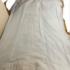 ☺️肌掛布団　掛布団　150✖️200cm  青のペイズリー柄の画像