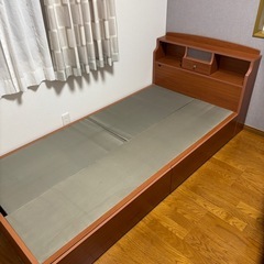 ベッドフレーム(シングル) ブラウン