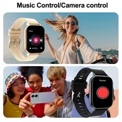 🉐激安‼️黒色の多機能スマートウォッチ&シングルタイプワイヤレスイヤホンセット！❣️の画像