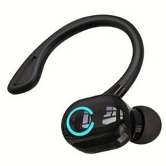 🉐激安‼️黒色の多機能スマートウォッチ&シングルタイプワイヤレスイヤホンセット！❣️の画像