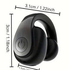 🉐激安‼️黒色の多機能スマートウォッチ&シングルタイプワイヤレスイヤホンセット！❣️の画像