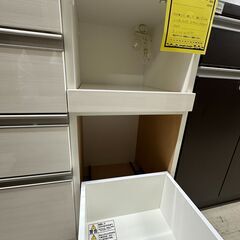 【ジャングルジャングル滋賀草津店】ジモティ来店特価!!　キッチンカウンター　ホワイト　J-251057の画像