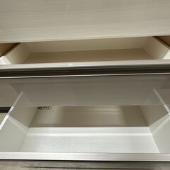 【ジャングルジャングル滋賀草津店】ジモティ来店特価!!　キッチンカウンター　ホワイト　J-251057の画像