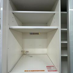 【ジャングルジャングル滋賀草津店】ジモティ来店特価!!　食器棚　ホワイト　　J-251059の画像