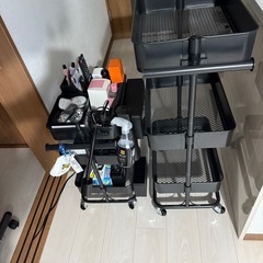 ニトリ　3段ワゴン＋取手付きの画像