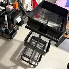 ニトリ　3段ワゴン＋取手付きの画像