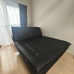 高級感のあるセミダブル　ソファベッドの画像