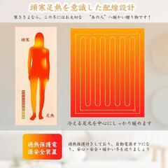 電気毛布❣️掛け敷き兼用 170×130㎝ 電気ひざ掛け ブランケット 3分速暖の画像