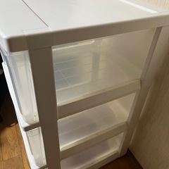 キャスター付　3段収納BOXの画像