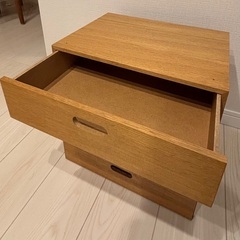 無印良品の木製引き出し収納4点セットの画像