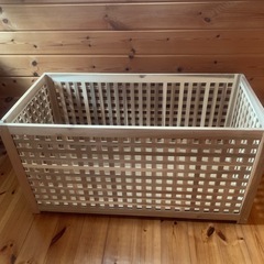 IKEA 木製　収納ボックスの画像