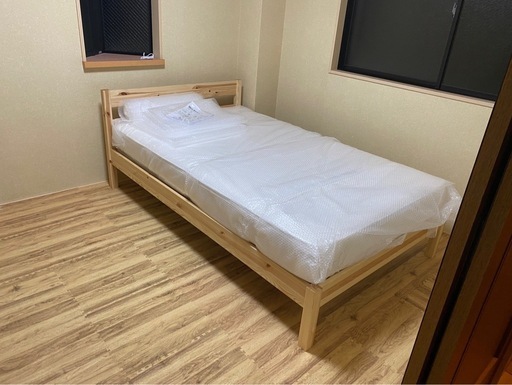 無印ベットフレームセミダブル　すのこタイプ