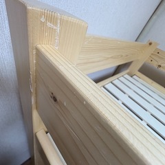 ロフトベッド　木製　ナチュラル［引き取り限定］
の画像