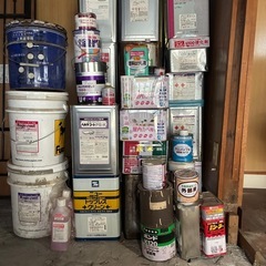 【無料】ペンキや塗料・シンナー・プライマーなどまとめて引き取り希望（業者・DIY向け）の画像