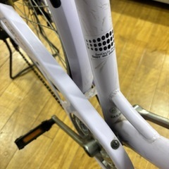 自転車 パープル SHIMANO6段変速ギア の画像