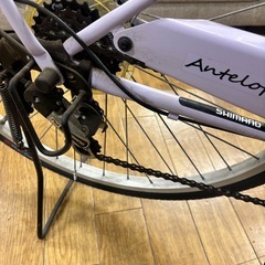 自転車 パープル SHIMANO6段変速ギア の画像
