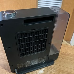 [山善] 大風量 セラミックヒーター 加湿機能搭載 (木造和室 6畳 / プレハブ洋室 10畳 まで) タンク容量2.2L 暖房出力2段階切替 ホワイト DKF-M12(W) 2020年製の画像