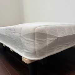 未使用　セミシングル 脚付きマットレスベッド 幅80cm 組立済み 即引取OK！の画像