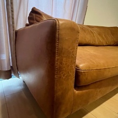 関家具　ソファ　レザーテックスの画像